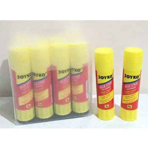 

RB (12 pcs) LEM GLUE STICK JOYKO 8 GRAM /LEM STIK KERTAS 8 GR