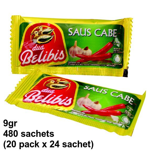 

SAMBAL BELIBIS SAUS CABE SACHET 9GR/1 DUS/480 PCS/SAMBAL STICK