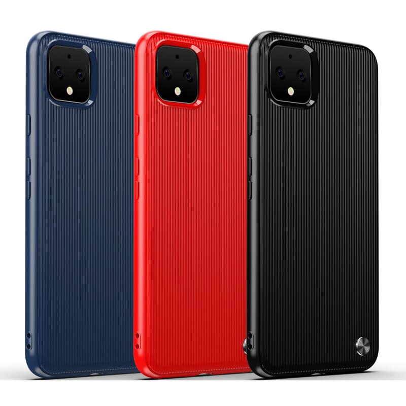 Soft Case Cover Silikon TPU Anti Jatuh Motif Garis untuk Google Pixel 4 3 3A XL