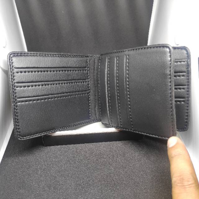 [COD] Dompet pria kulit sintetis model 3D - men's wallet