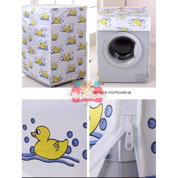 [BIG SALE] [TIPE B BUKA DEPAN] Cover Mesin Cuci Bahan satin
