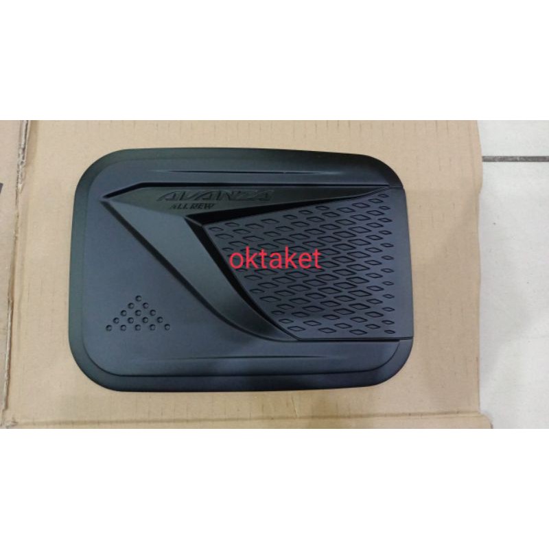 Tank cover/ tutup tangki mobil Avanza Xenia 2012- 2020 hitam crosstivo