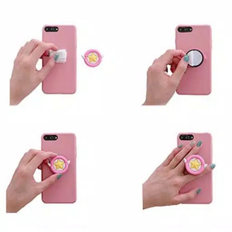 pop socket hp 3D karakter kartun