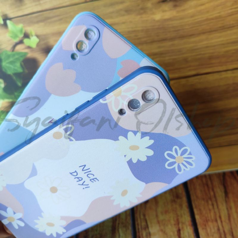 Softcase Vivo Y91C ( Vivo 1820 ) / Vivo Y1s ( Vivo 1929 ) Non Fingerprint Case Motif Flower Day