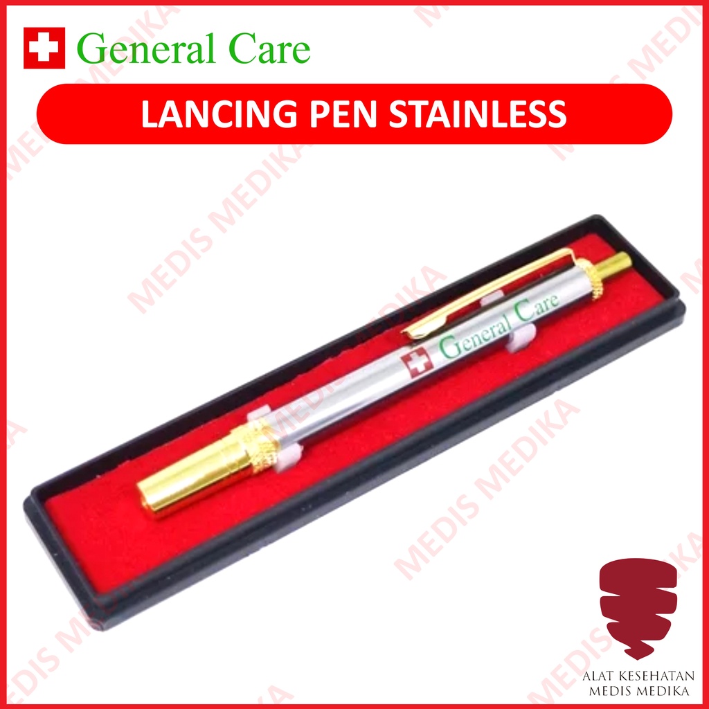 Lancing Pen Bekam Lancet Device Pena Jarum Tembak Alat Ambil Sample Darah