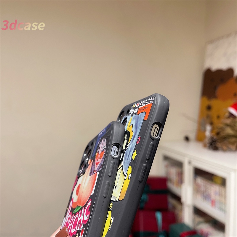 Case Samsung A12 A20S A32 A52 A72 A51 A52S A02S A50 A10S A10 A125 A30 A50S A30S A20 M40S M10 M01S M10S A205 M02S J7 J2 Prime A025 F02S A305 M12 F12 A515F A207F A15 A15S A16 Y20 Y12 Super Cute Fruit Peach doodle Silicone Case