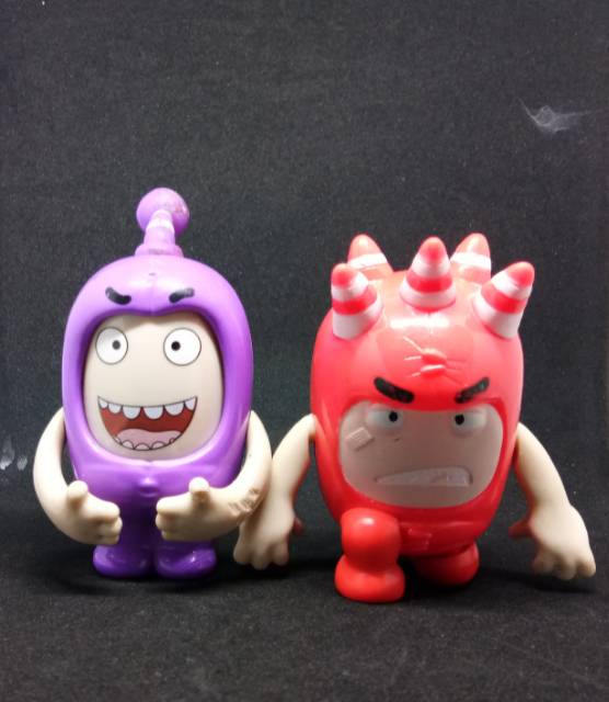 Oddbods Action Figure Mainan KFC Kids Meal Chaki  Bubble Newt Jeff Fuse Termurah