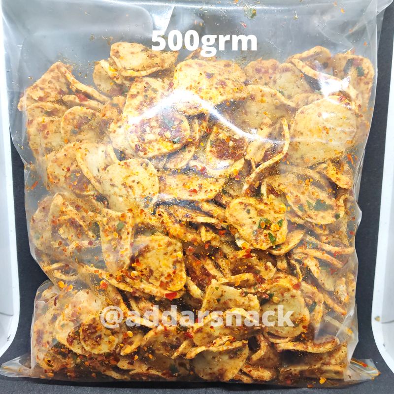 Keripik Basreng Bumbu Basah Daun Jeruk Netto 500Grm