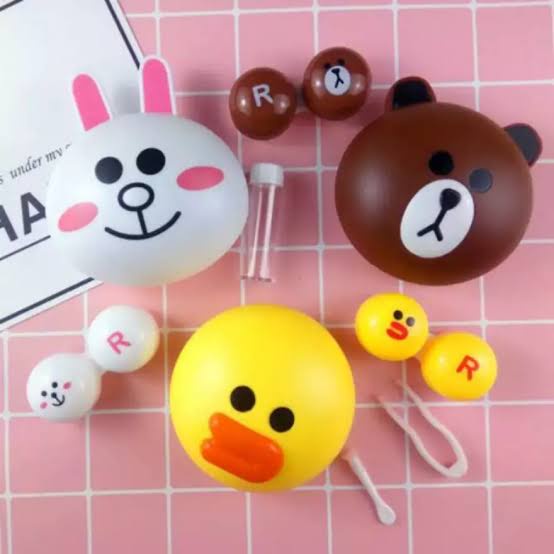 Tempat Softlens Line Tsum Tsum RANDOM / Kotak Softlens Lenscase Lucu