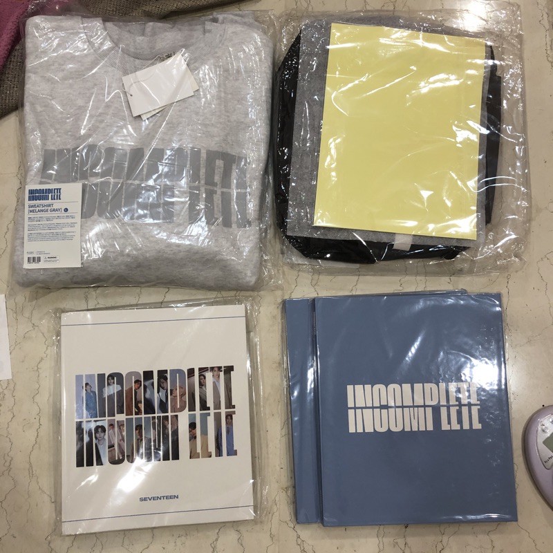 INCOMPLETE SEVENTEEN HOODIE BOOK BUCKET HAT OFFICIAL