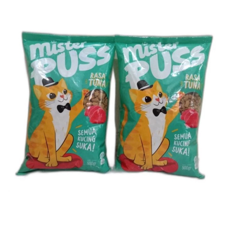 Mister pus makanan kucing 500gr rasa tuna