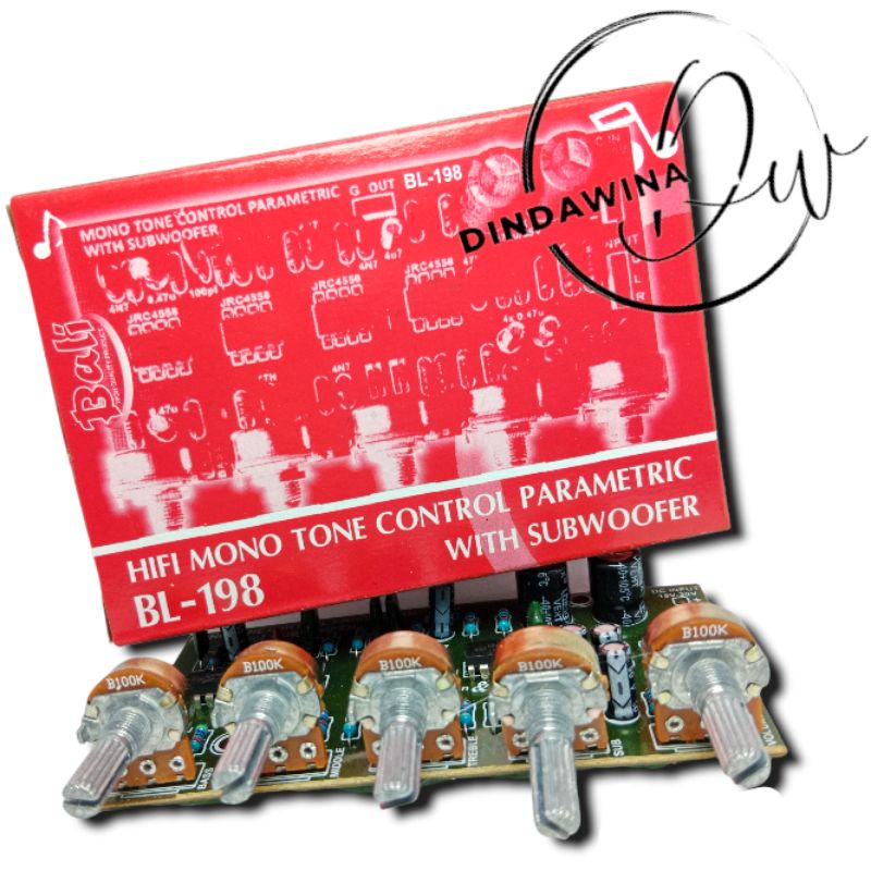 TONE CONTROL PARAMETRIC BL 198 TONE CONTROL MONO SUBWOOFER PARAMETRIC TONE CONTROL MONO