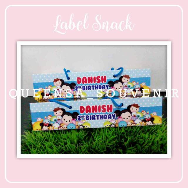 

Label snack 23x5 cm ( tanpa plastik )
