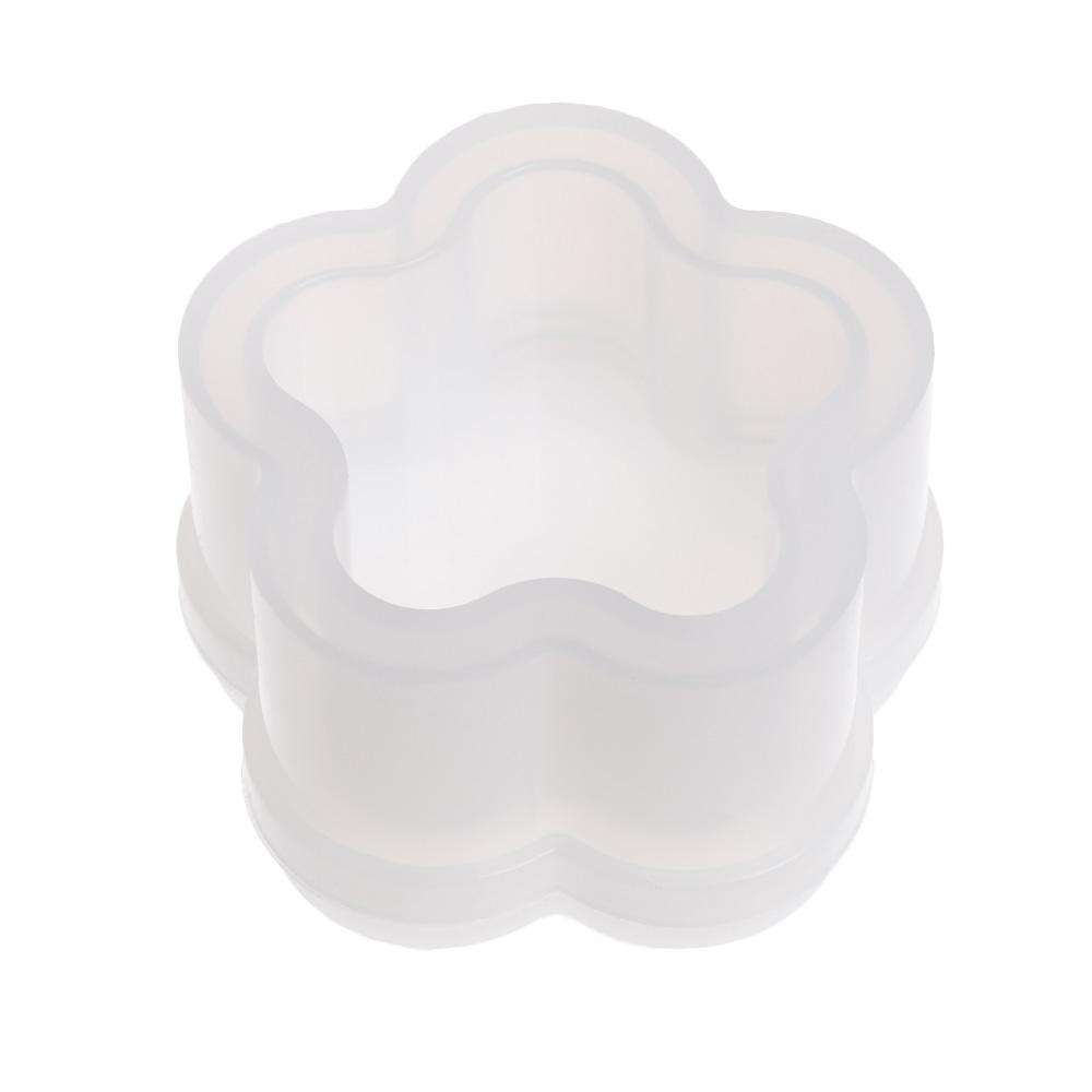 Preva Kotak Penyimpanan Cetakan DIY Persegi Hexagon Bulat Buatan Tangan Alat Bentuk Bunga Hati Lem Kristal