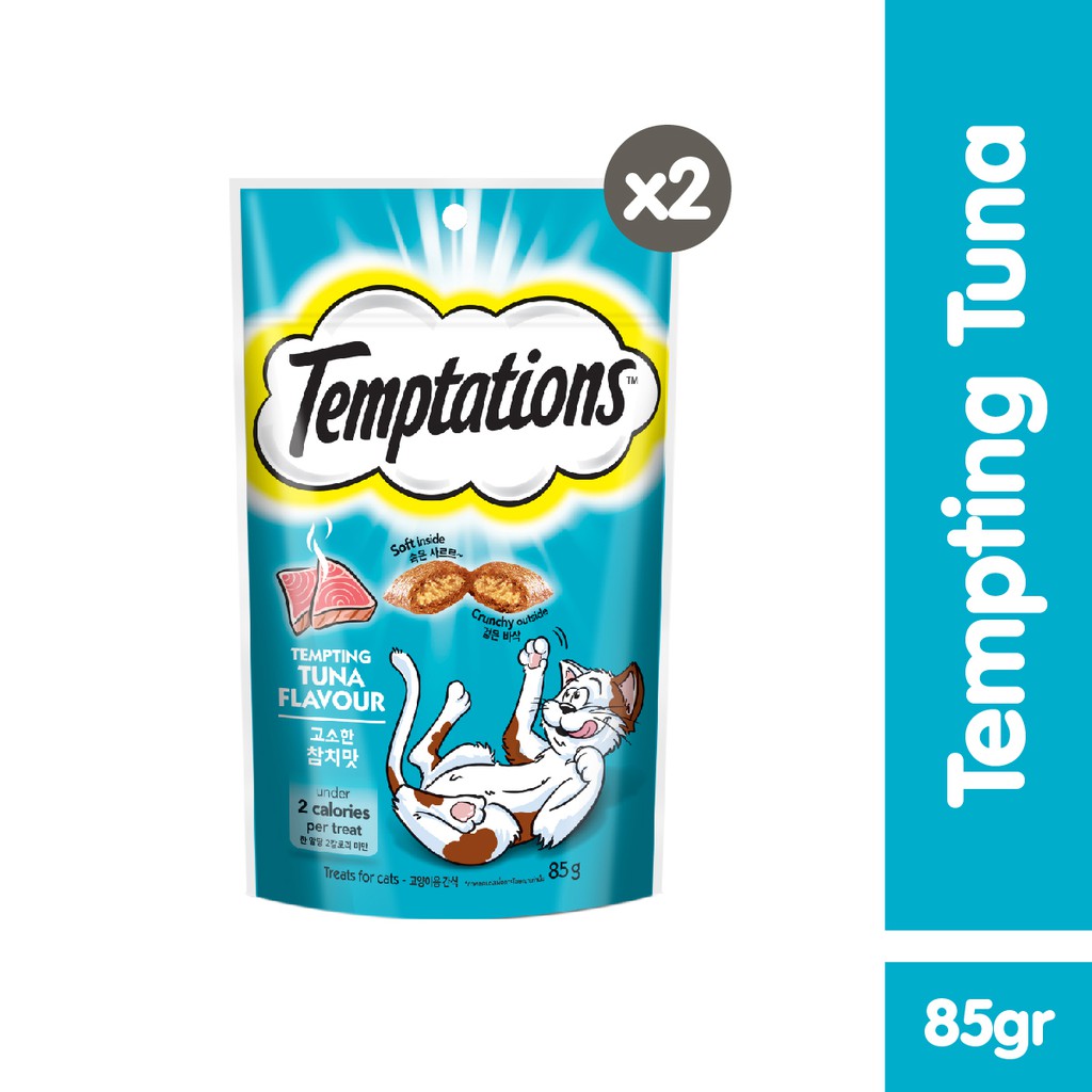 TEMPTATIONS™ Snack Kucing 85g - Isi 2-Tempting Tuna