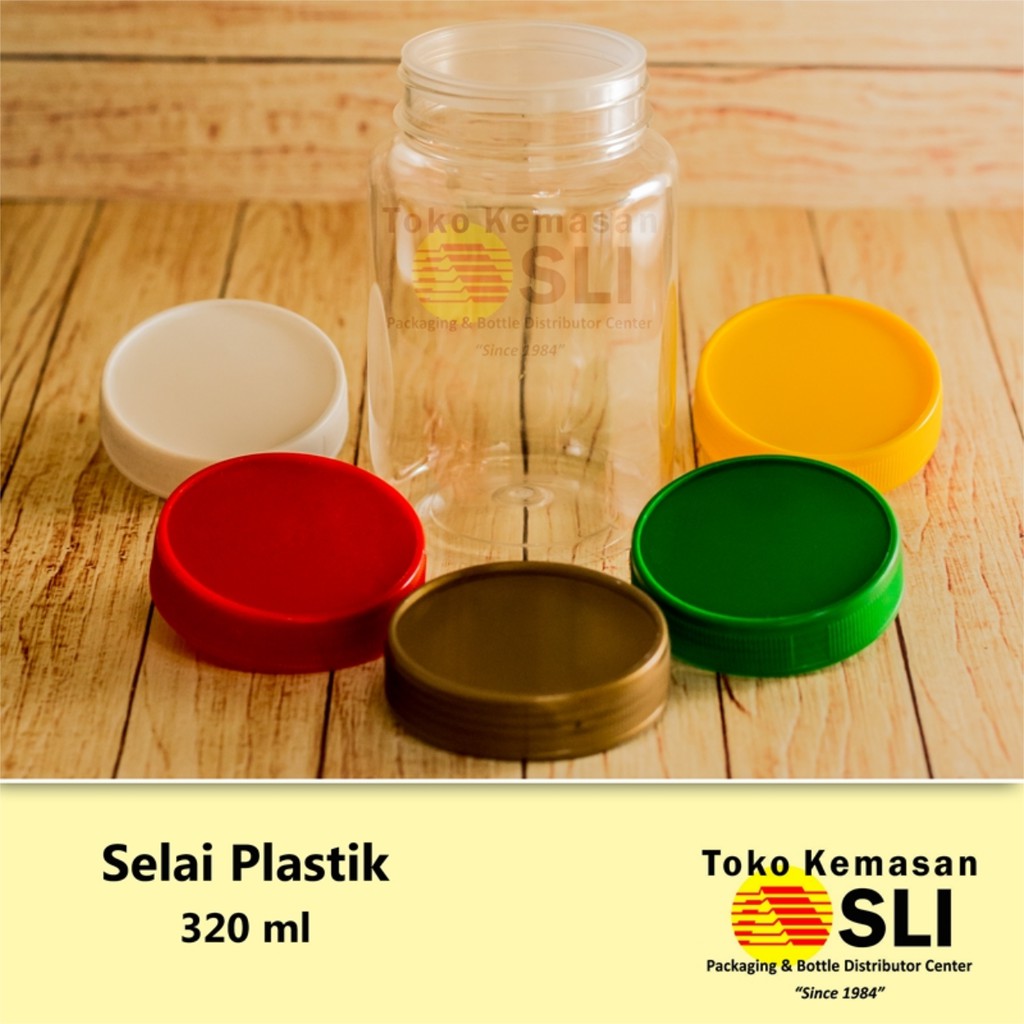 Toples Selai Plastik 320 ml HARGA ECER | Kemasan Package Botol toples bumbu makanan selai