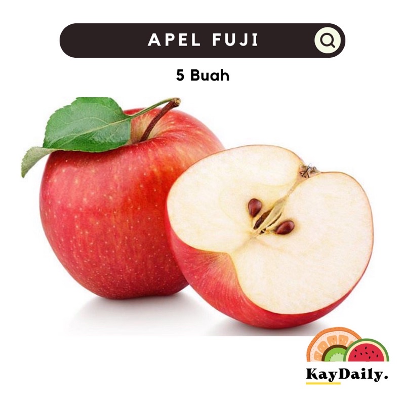 APEL FUJI MANIS PREMIUM BUAH SEGAR 3 buah - 1 Kg