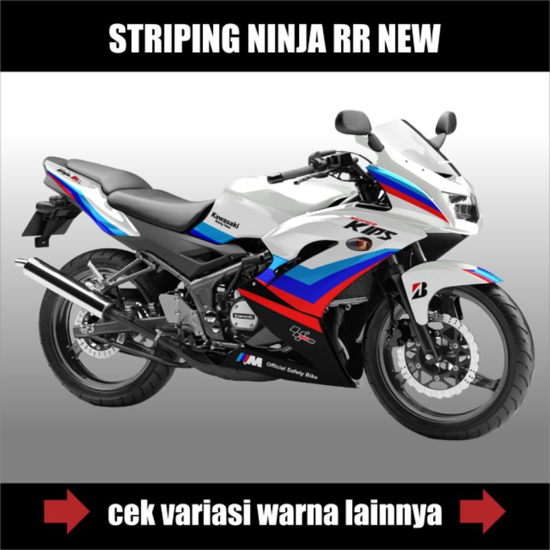 Stiker Decal Striping Ninja RR New / Sticker variasi Motor Kawasaki Ninja RR New