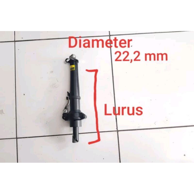 Presisi Dan Kuat Handlepost stem tiang leher sepeda lipat seli diameter 22.2 mm bahan steel Folding Bike 22.2mm