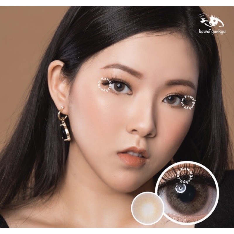 Kawai Gankyu Softlens EOS Vonvon Brown