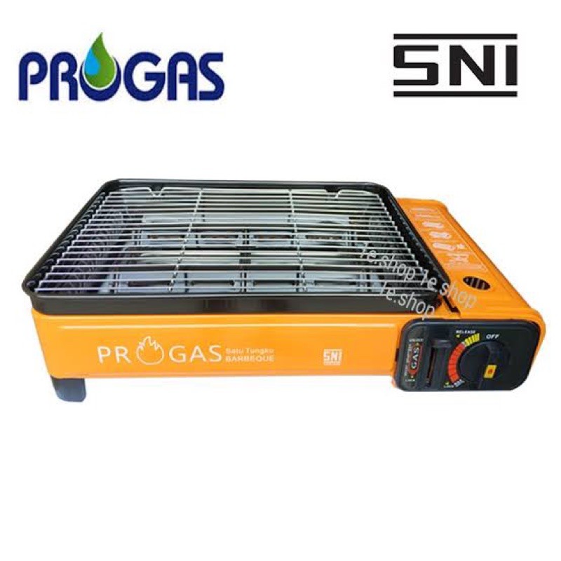 [ Progas ] Kompor Gas Portable Camping Progas Panggang Sate / Barbeque / Mix 2 in 1 - 1 Tungku