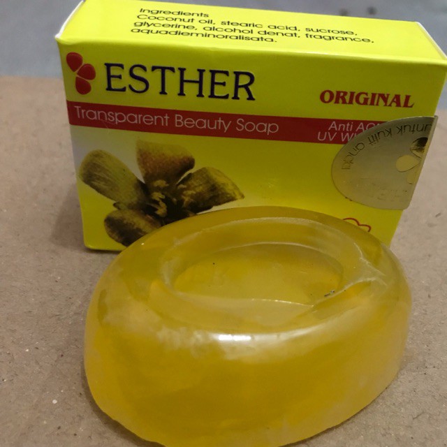 SABUN ESTHER ORIGAL TRANSPARENT BEAUTY SOAP