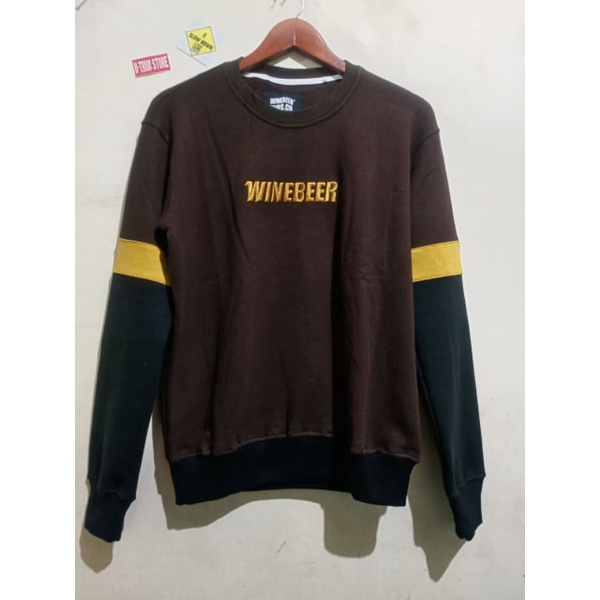 CREWNECK/PRIA/WANITA/WINEBEER