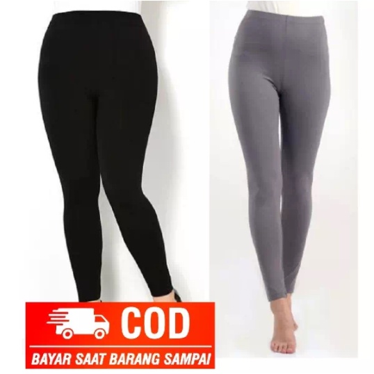 CELANA PANJANG WANITA LEGING PANJANG WANITA POLOS BAHAN SPANDEK KARET Melar Daleman Wanita XL-XXXL