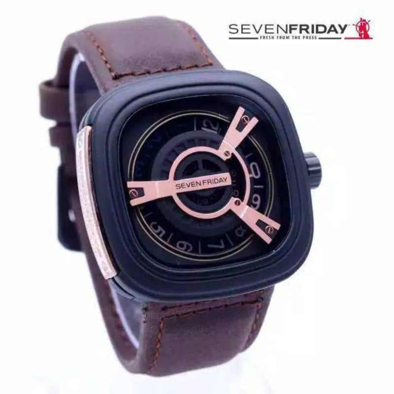 JAM TANGAN SEVENFRIDAY PRIA TALI KULIT