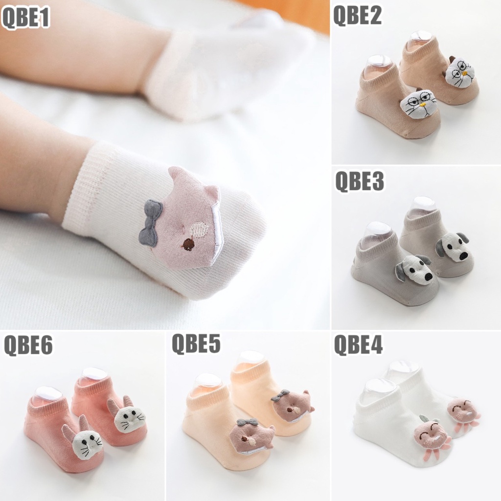 0-2 thn | KAOS KAKI BAYI ANAK IMPOR NEWBORN SOCKS LUCU KARAKTER KARTUN catalog QN QBE