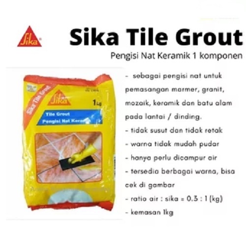 Sika Tile Grout / Pengisi Nat Keramik (1 Kg)