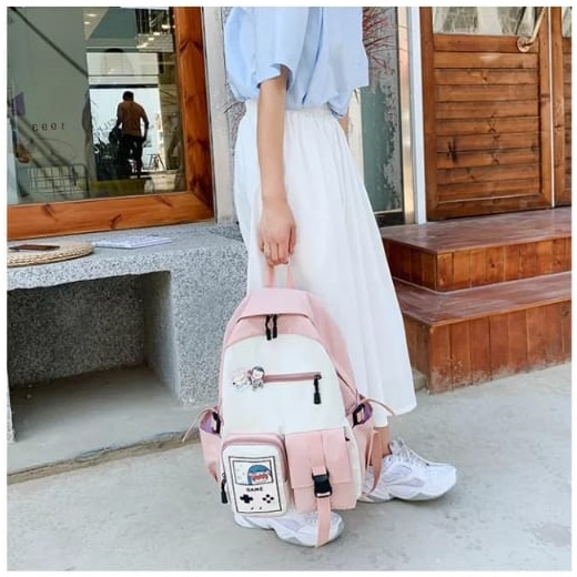 Diobrale - Tas Ransel Anak Perempuan Remaja Wanita Fashion Terbaru Ransel Sekolah Karakter Korean Stylish Waterprof