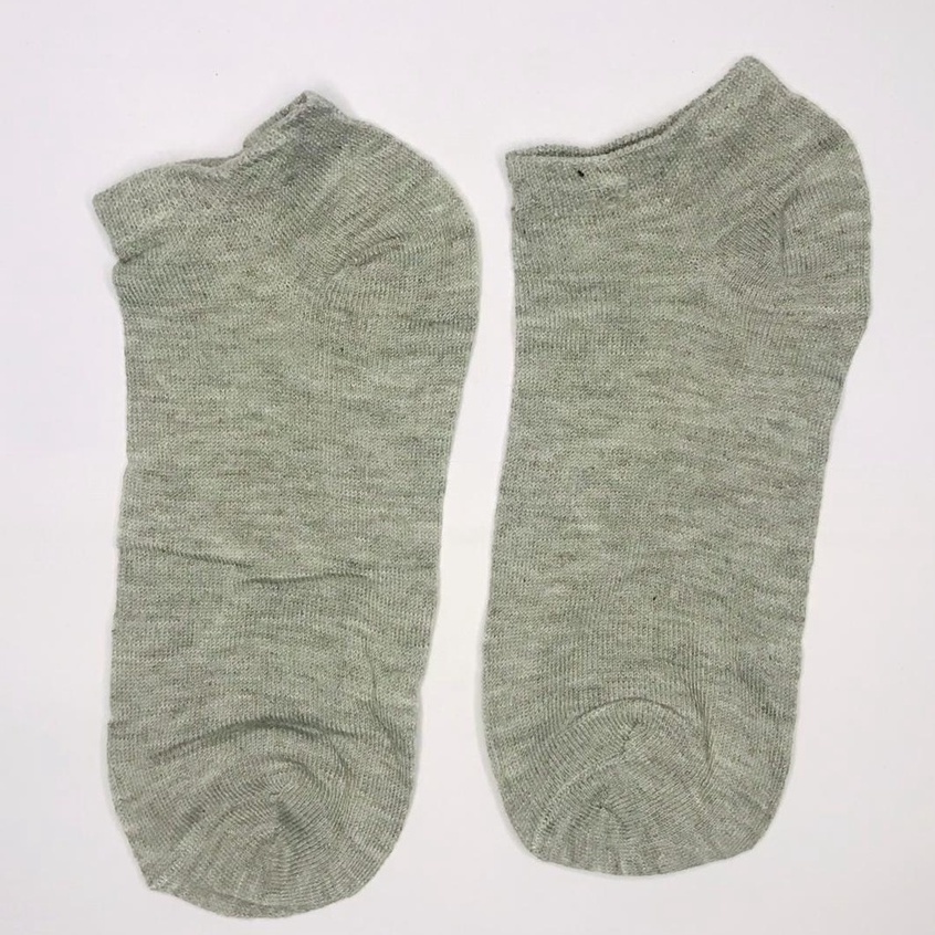 ⭐Bobastore⭐ R108 Kaos Kaki Polos Wanita KaosKaki Spandek Pendek Korea Murah Short Socks-MOTIF 1 ABU