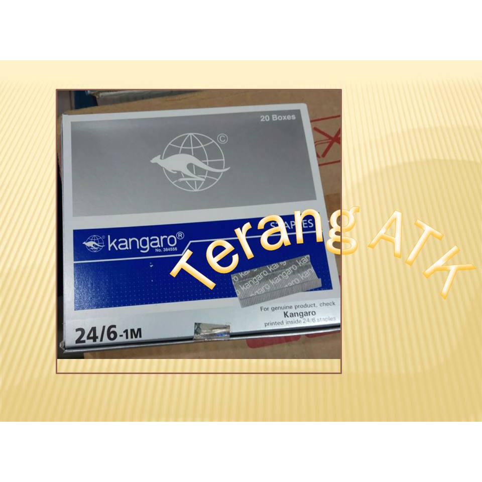 

Isi staples Besar Merek Kangoro No. 3 [Isi 20 box]