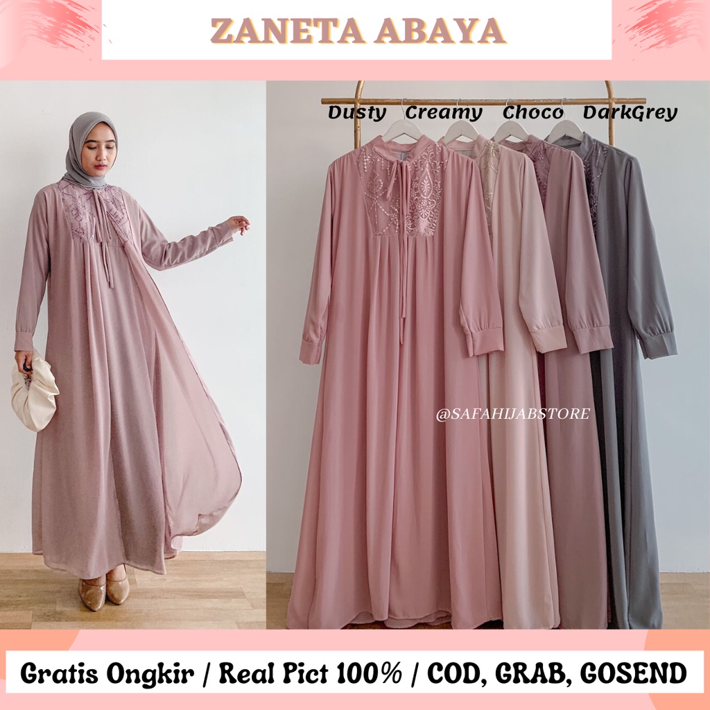 ZANETA ABAYA / DRESS PESTA / SERAGAMAN