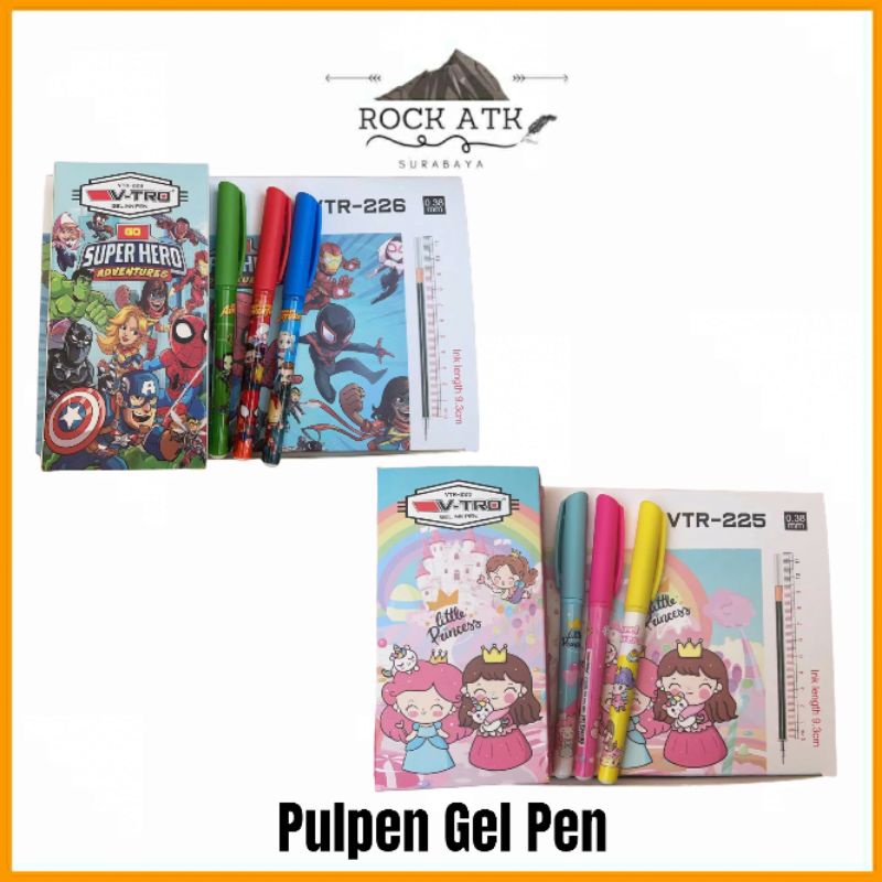 

1Pcs V-tro Pulpen Gel Pen Bolpoin Karakter Lucu - Ballpoin Fancy 0.38mm (1pcs)