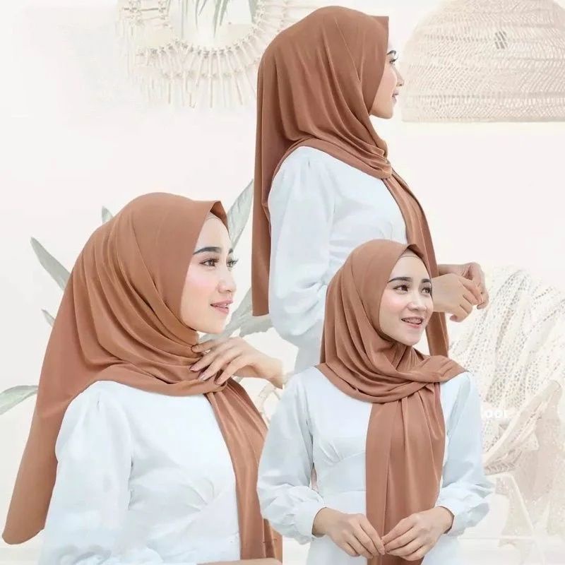 Jilbab / Hijab Segitiga Instan Jersey / Hijab Jersey premium / kerudung Segi tiga segi3 3