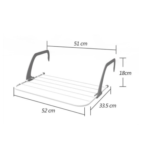 Hanger Balkon / Gantungan serbaguna yang bisa digantung di balkon / Gantungan