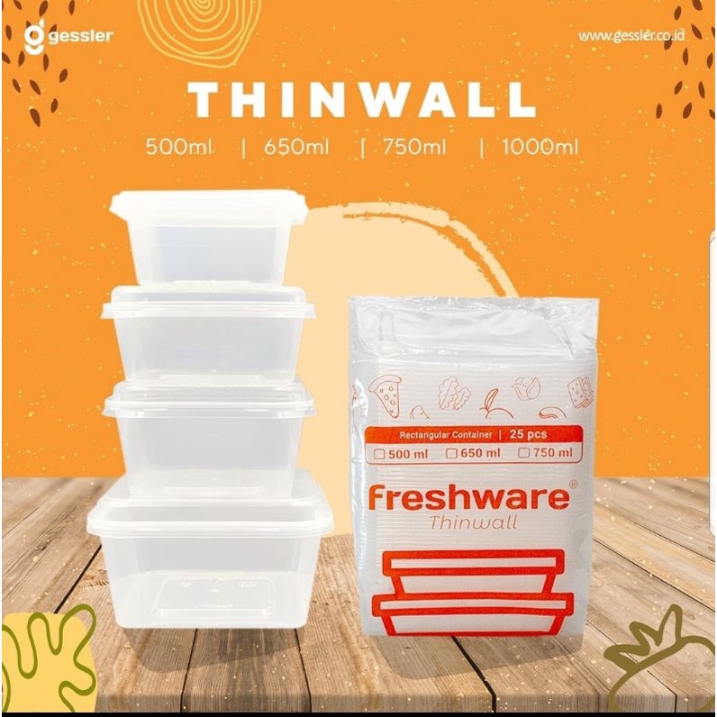 Thinwall Freshware 500ml Rec