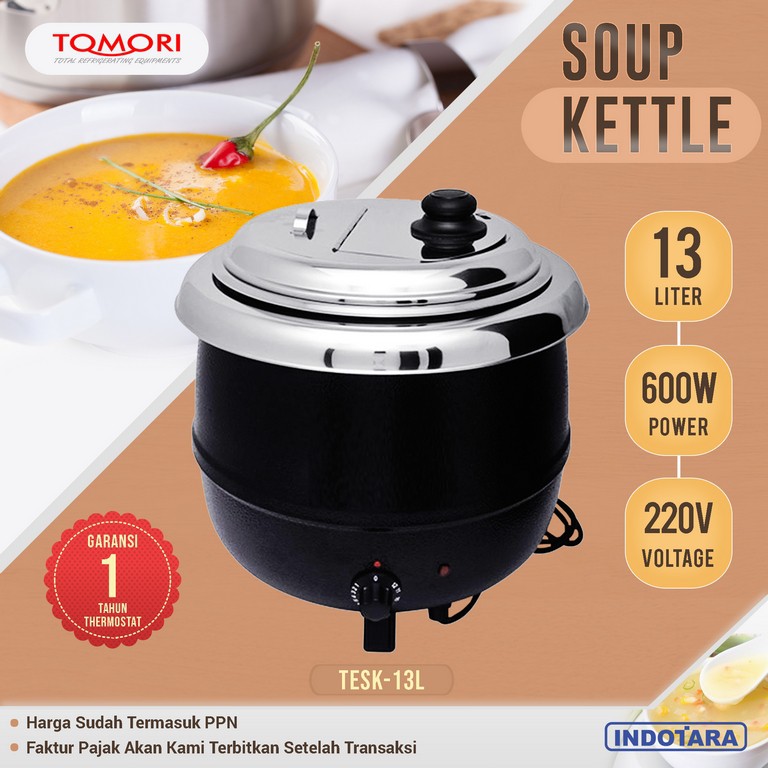 TOMORI ELECTRIC SOUP KETTLE TESK-13L