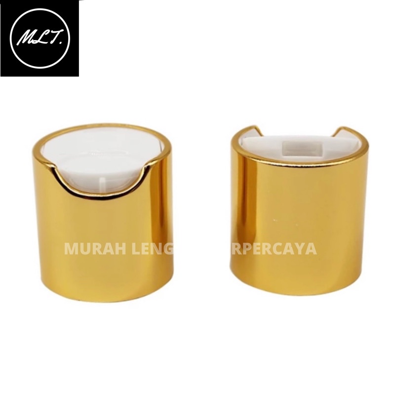 TUTUP BOTOL PRESSTOP NECK 24 GOLD SILVER