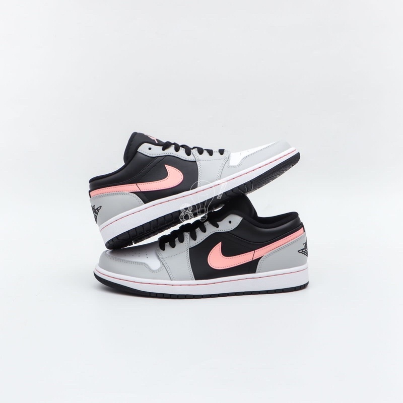 Air Jordan 1 Low Black Grey Pink