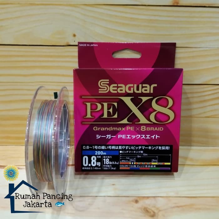 Senar PE Seaguar Grandmax PE X8-200m #.0.8