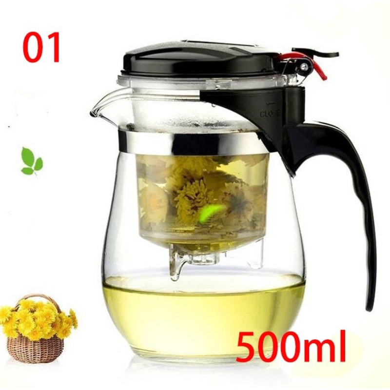 Teko Pitcher China Tea Maker Teko Saring Pembuat Teh Cina 500ml