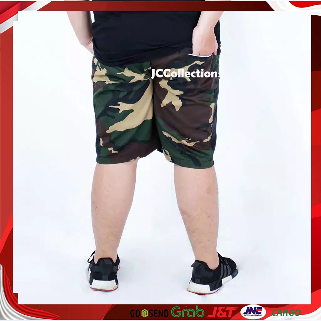 Celana Pendek Pria JUMBO Army BIG SIZE Pria Ecco Loreng - JCCollections