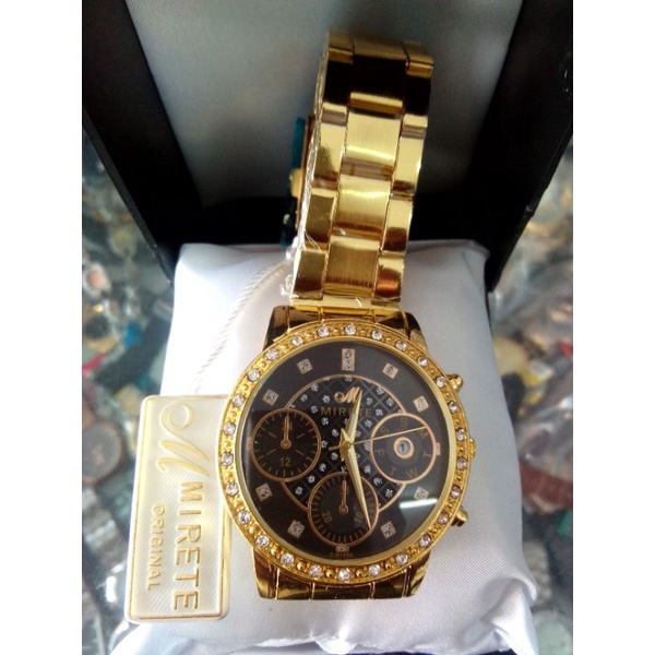 Jam Tangan MIRETE Gold Original