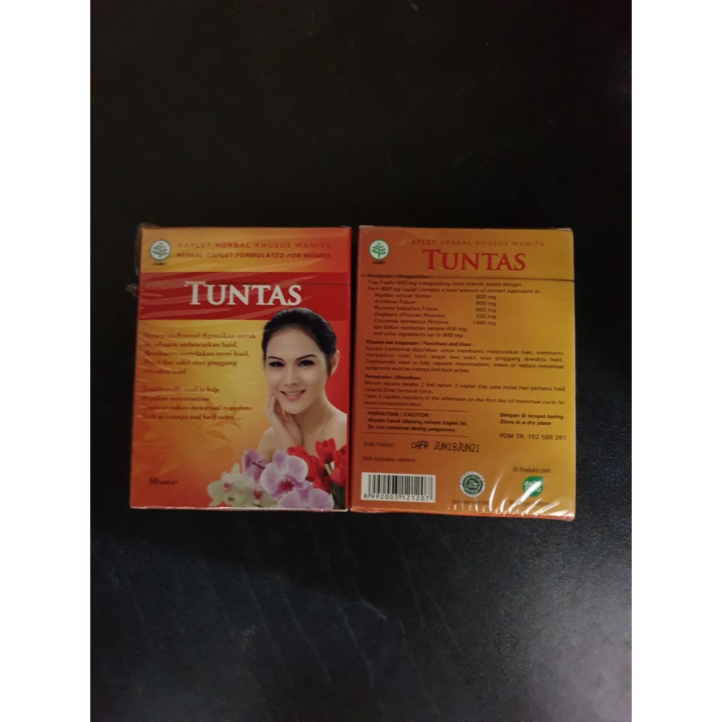 

Kaplet Tuntas Herbal Lancar Haid strip total isi 10 kaplet