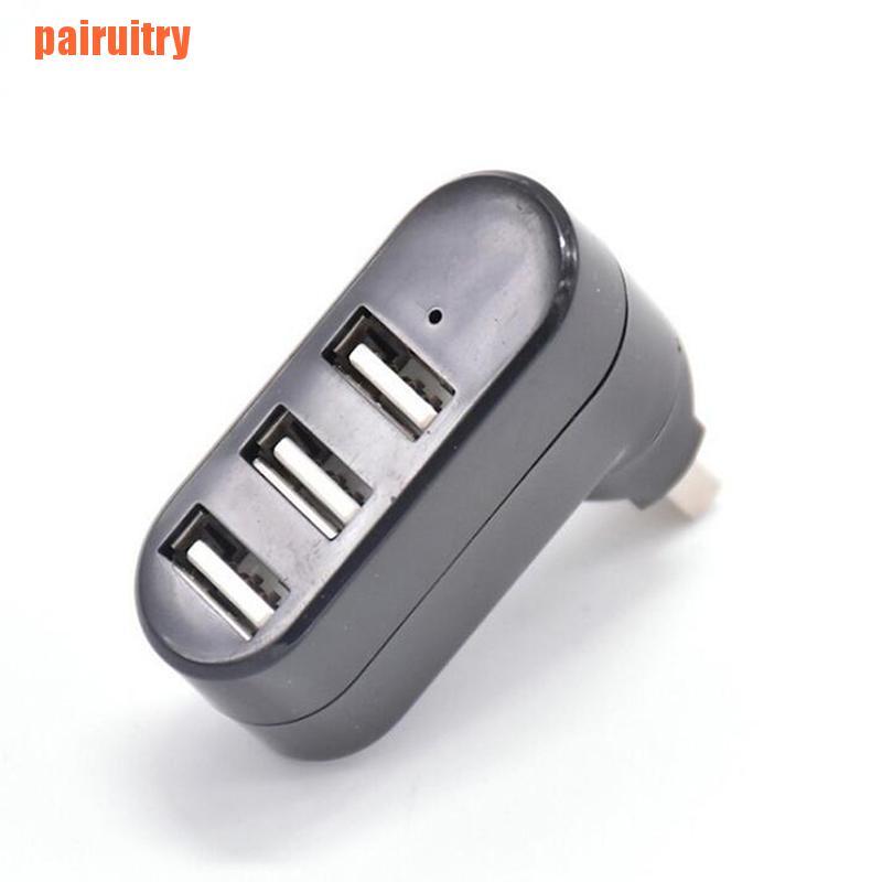 Adapter Splitter 3 port Usb 2.0 Kecepatan Tinggi Dapat Diputar