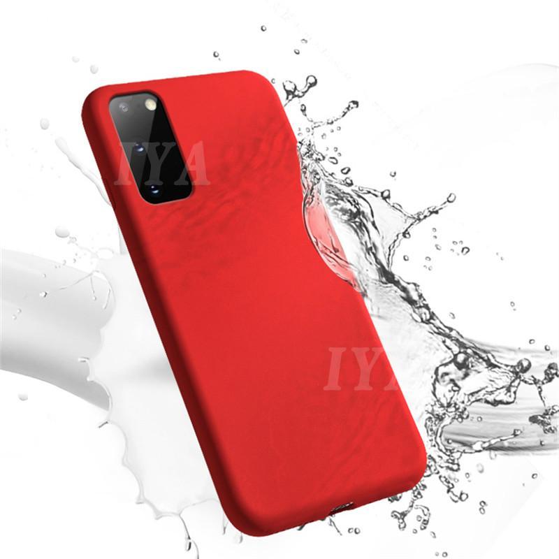 New Liquid Silicone Case For Samsung Galaxy A02S A12 M51 A11 A21S S20 FE S21 S21 Plus S21 Ultra Soft TPU Protective Cover IYA
