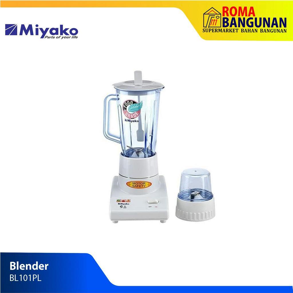 Miyako Blender BL-101 PL / 101pl plastik 2in1 - Putih